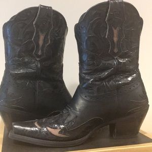 Ariat Dahlia Cowboy Floral Tooled Leather Boot 8.5